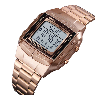 SKMEI 1381 Alarm Fashion Square Hot Selling Wrist Watch Waterproof Mens Digital Watches