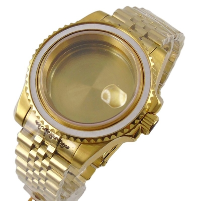 Fashion\automatic watch case 40mm sapphire gold glass dress luxury popular movement fit ETA 2824 SOUS for mechanical watch